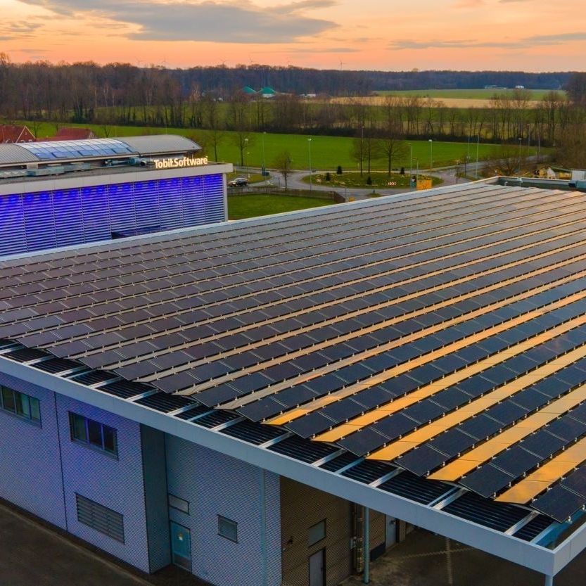 Photovoltaikanlage auf einem Dach